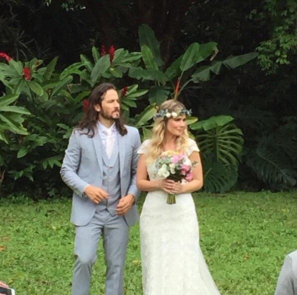 Graziella Schmitt e Paulo Leal se casam no Rio de Janeiro