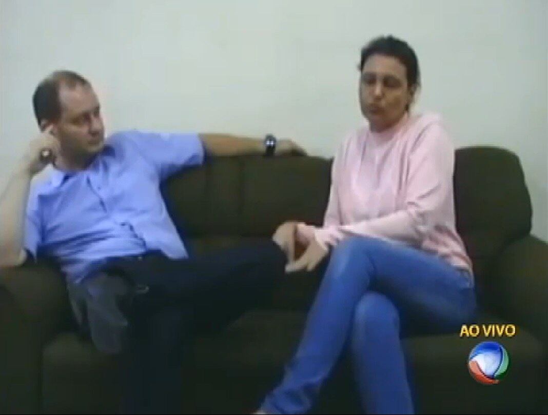 As imagens foram gravadas pelo advogado de Edelvânia dentro da Penitenciária Feminina de Guaibá, onde ela está presa
