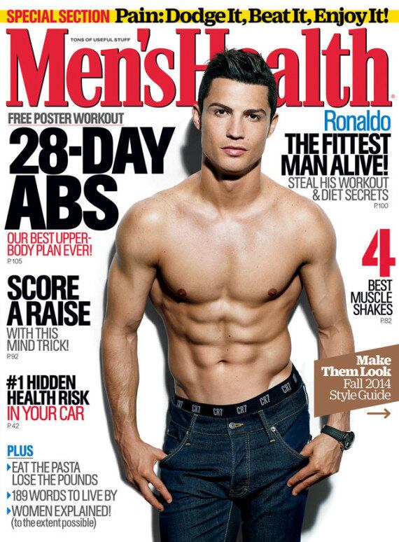 Capa da Men´s Health, o astro português aproveitou para revelar quais são os seus segredos para manter o seu "tanquinho" sempre em dia 