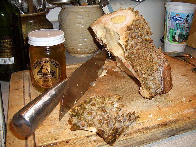 Mas, além do mau cheiro, há outros poréns. A durian é calórica: cada 100 gramas da fruta apresenta 147 calorias