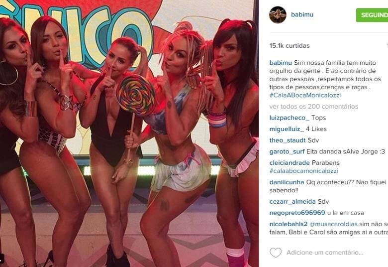 Babi Mu fez um discurso parecido ao de Aline Mineiro, pedindo mais respeito