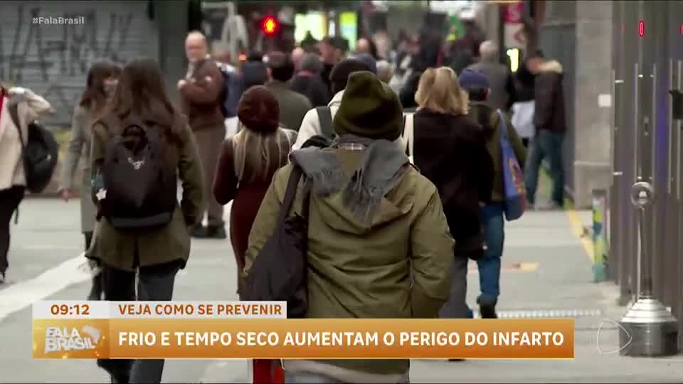 Frio e tempo seco aumentam risco de infartos