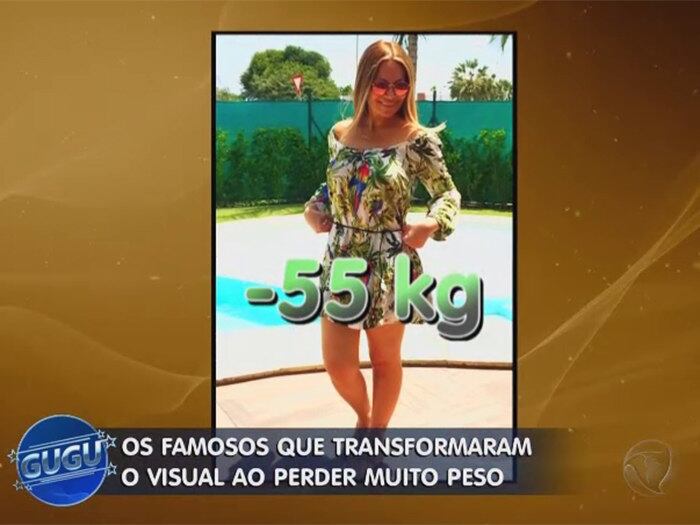 

Quem vê a cantora hoje não imagina que ela perdeu 55 kg dos
112 kg que pesava em dezembro de 2008, quando fez a cirurgia

