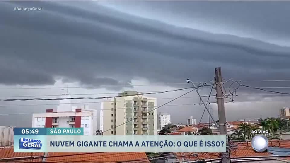 Entenda o que é a ‘nuvem prateleira’, fenômeno que atingiu cidades paulistas