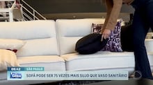 Estudo indica que sofá pode ser 75 vezes mais sujo do que o vaso sanitário