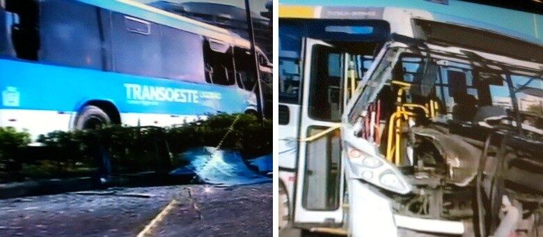 BRT e ônibus bateram próximo à estação Interlagos, no sentido zona sul