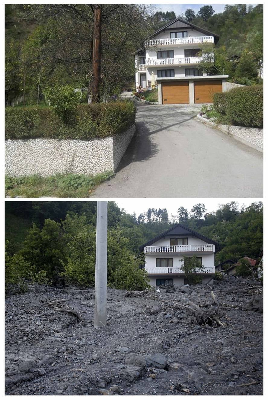 As piores inundações em mais de um século atingiram a Sérvia, a Bósnia e a Croácia na última segunda-feira (19) e deixaram milhares desabrigados. Cerca de 45 pessoas morreram no incidente. 

Uma combinação de fotos divulgadas pela agência de notícias Reuters mostra os estragos gerados pela água e lama