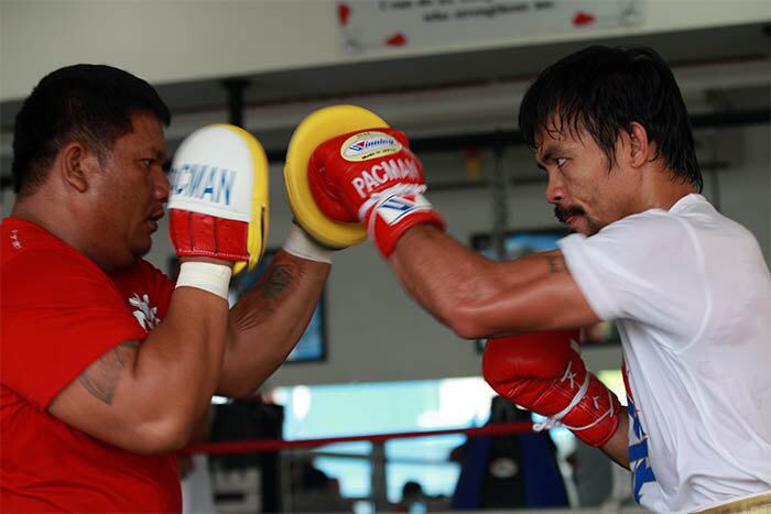 "Essa preparação é mais séria, mais focada. Sinto como se tivesse 20 anos de idade", disse o pugilista à imprensa de sua cidade natal