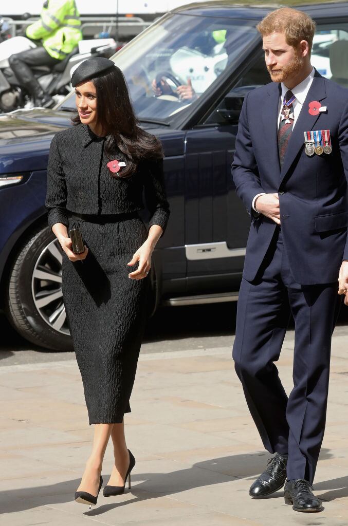 Quando a temperatura está mais amena, Meghan é adepta de casaquetos