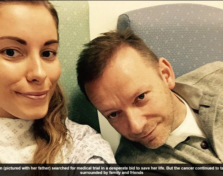 Ele ainda disse que sua filha morreu em paz em seu próprio
quarto 