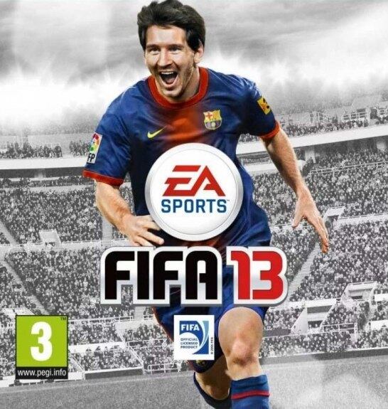 Início da hegemonia Messiânica nas capas do game. O FIFA 13 foi a 20ª edição do jogo da EA, o primeiro desde 2005 sem Wayne Rooney. Lionel Messi, além de estampar individualme