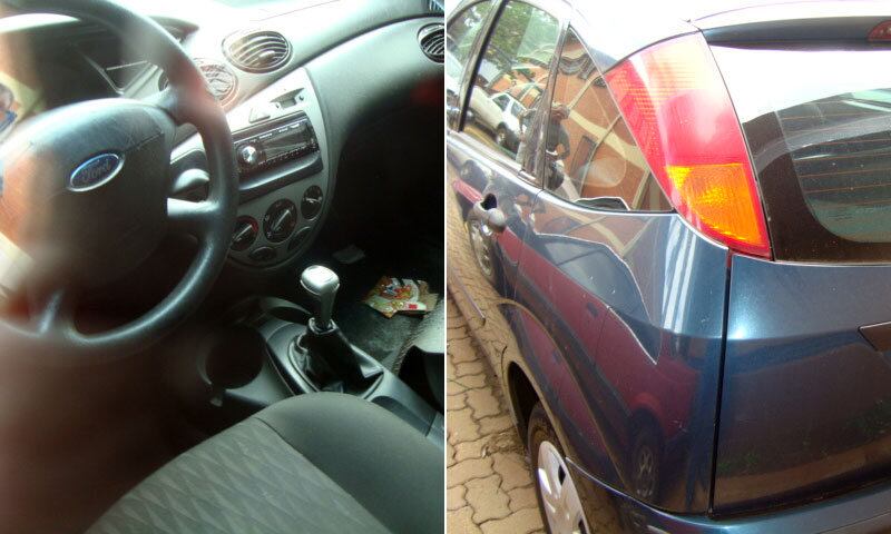 O carro é 2006/2007 e na cor verde. O lance inicial é de R$ 8.000
