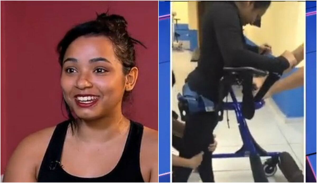 A jovem Thayane Tavares conseguiu ficar de pé pela primeira vez após quatro anos. Em 2011, ela foi uma das vítimas de Wellington e sobreviveu. No começo deste ano, a conquista da jovem foi celebrada.
— Foi a primeira vez que eu fiquei em pé tão firme e tão confiante