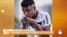 Jogador do Bragantino recebe alta da UTI e respira sem ajuda de aparelhos