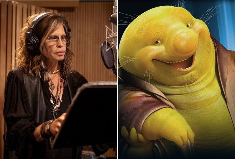 Reino
Escondido (2013) também conta com outro nome forte em seu time de
dubladores. Steven Tyler, vocalista do Aerosmith, é quem dá voz a Nim Galuu
