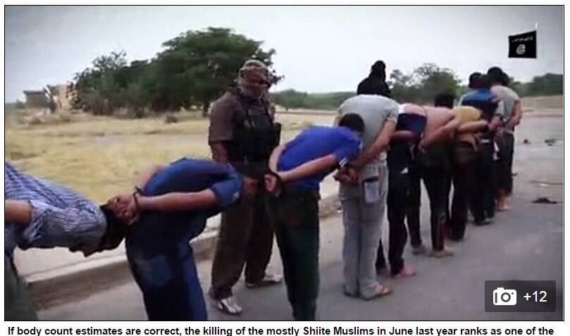 Elas foram gravadas durante o massacre de Speicher, no ano
passado. Trata-se de uma das maiores tragédias do Iraque da última década, com
ataques que resultaram em aproximadamente 1.700 mortes