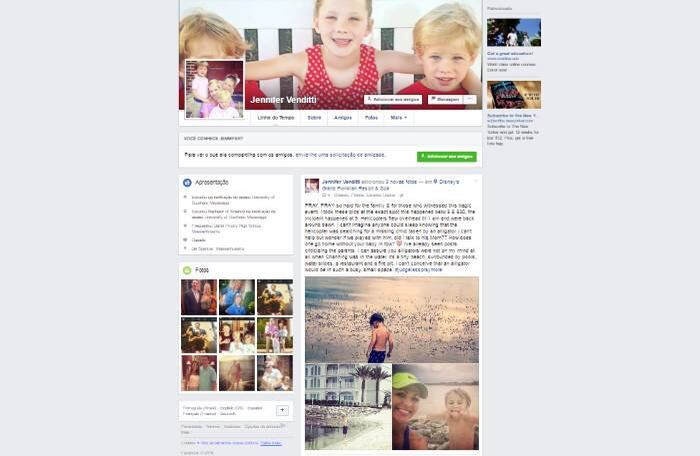 "Helicópteros sobrevoaram (o local) até 01h e estavam de volta ao amanhecer. Eu não posso imaginar que alguém pudesse dormir sabendo que o helicóptero estava procurando uma criança desaparecida levada por um jacaré. Eu não posso ajudar, mas pergunto se nós brincamos com ele (Lane Graves), se eu falei com sua mãe??" 

Diante da trágica coincidência, Jennifer continuou seu post indagando se por algum motivo encontrou ou falou com a criança. Ela reportou ainda o terror que foi escutar as equipes de resgate no local em que esteve poucos minutos antes com toda a sua família