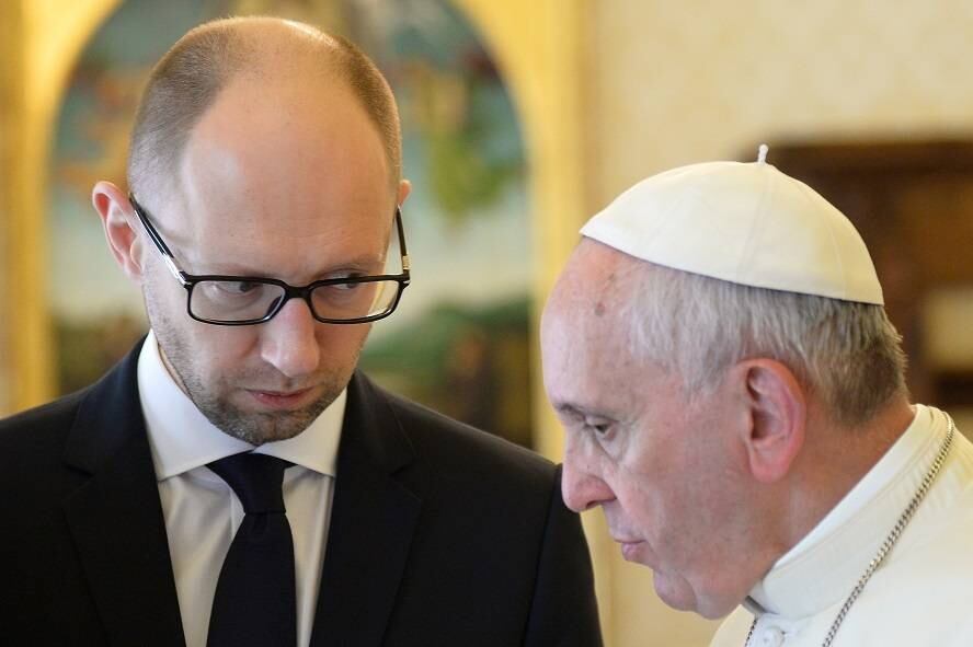 O premiê ucraniano encontrou com o Papa Francisco