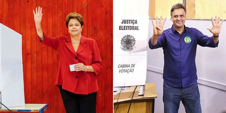 Na luta pela reeleição, Dilma precisou bater o senador Aécio Neves (PSDB) e a ex-ministra do Meio Ambiente Marina Silva, com quem já tinha se encontrado, e vencido, no pleito de 2010