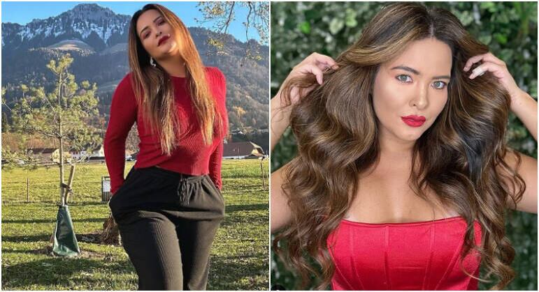 Geisy Arruda antes e depois da mudança de visual