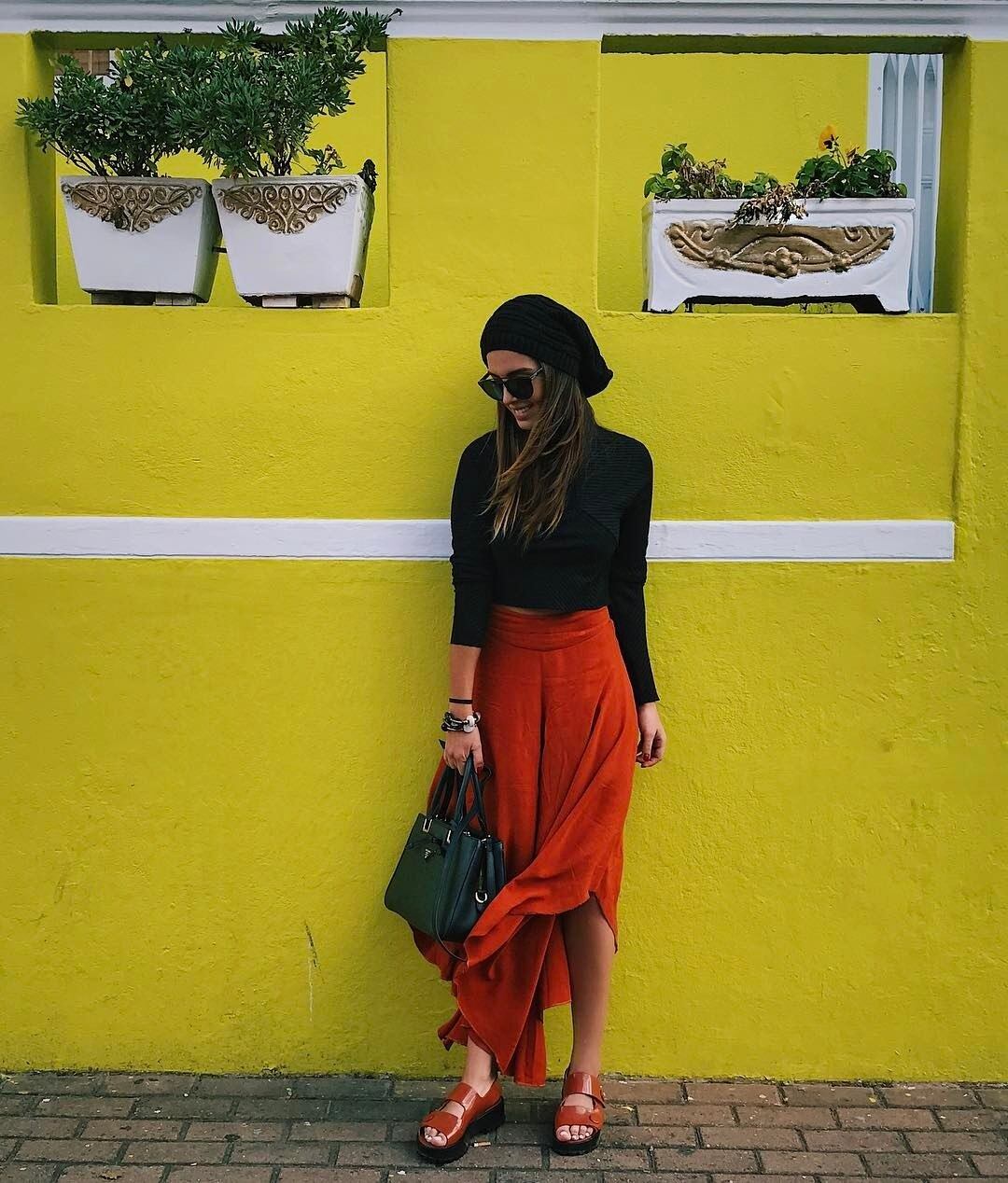 Giovanna também aproveitou o belo cenário e posou linda, exibindo o look do dia