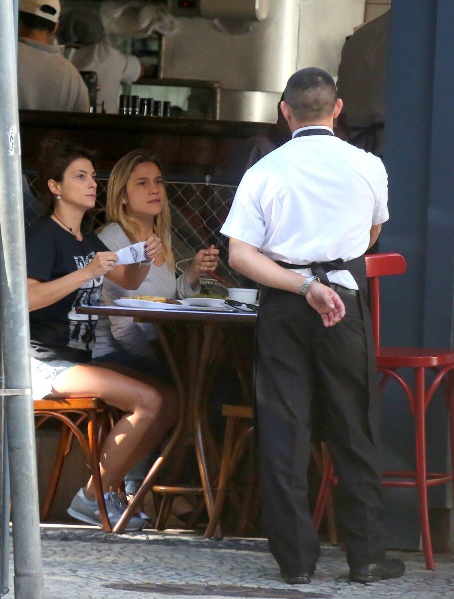 Depois da conversa, as duas também almoçaram juntas no mesmo restaurante 