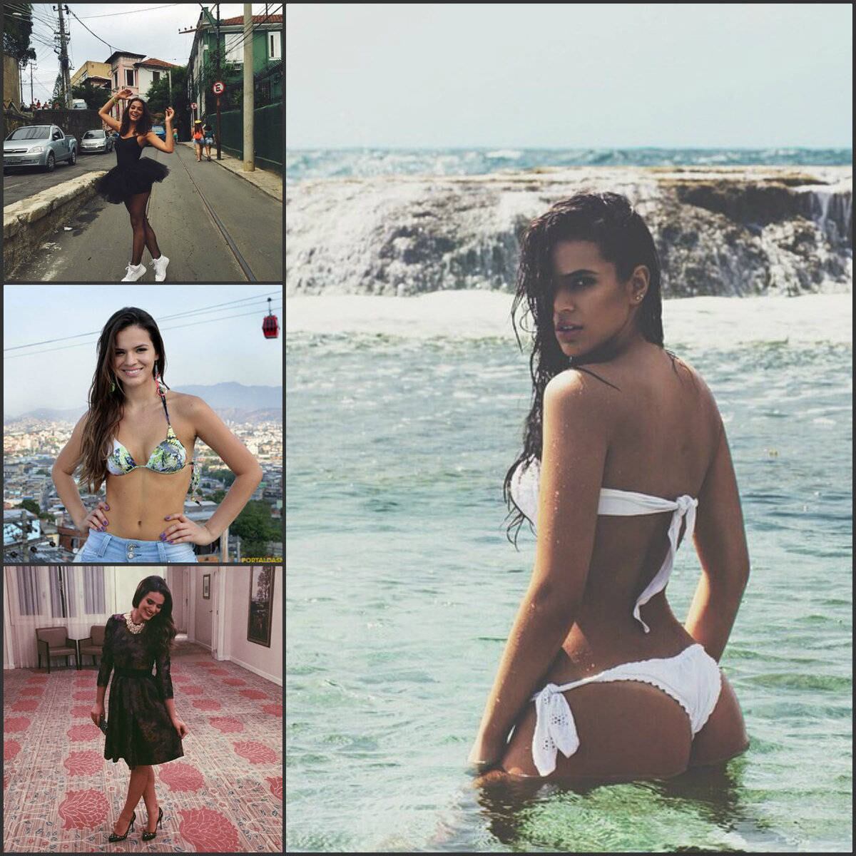 Nascida no Méier (zona norte), Bruna Marquezine é a cara da cidade, dessas que curtem praia, Carnaval e galera. A atriz já posou de suburbana na novela Avenida Brasil, ao viver uma moradora do morro do Alemão (zona norte), e conquistou o coração de uns e outros. A morenaça é uma apaixonada pelo Rio — e fez o Brasil cair de amores por ela