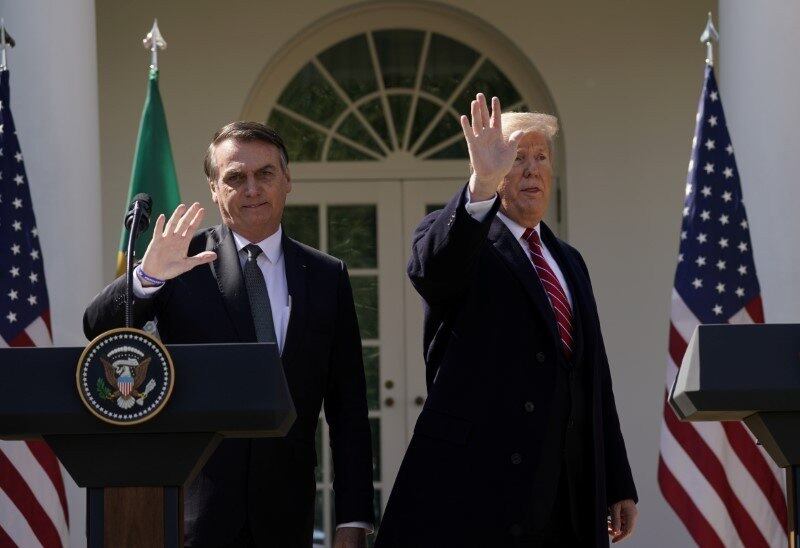 Bolsonaro comemorou apoio de Trump