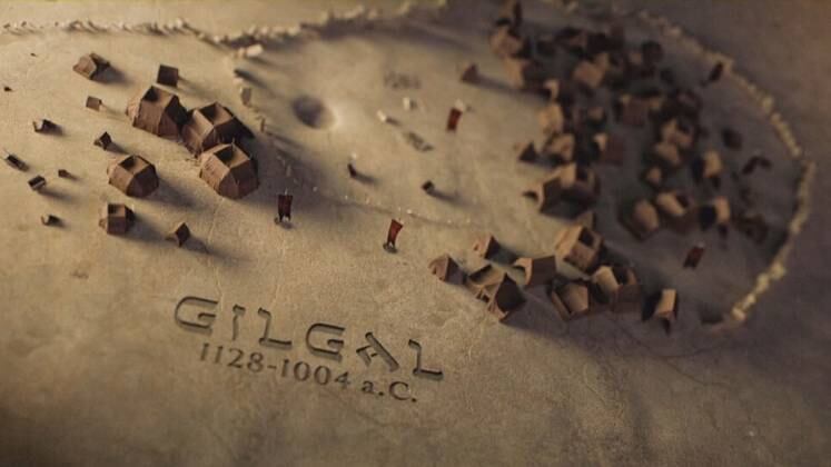 Gilgal é outro destaque na abertura da terceira temporada. Em entrevista ao podcast Fora de Série, o historiador e diretor do Instituto Moriah Center, Ariel Horovitz, contou que Saul foi coroado rei de Israel na cidade. "Gilgal é mencionado 39 vezes na Bíblia como um lugar de acampamento, culto a Deus e sacrifícios", acrescentou ele 