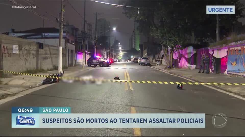 Bandidos tentam assaltar policiais à paisana e acabam baleados