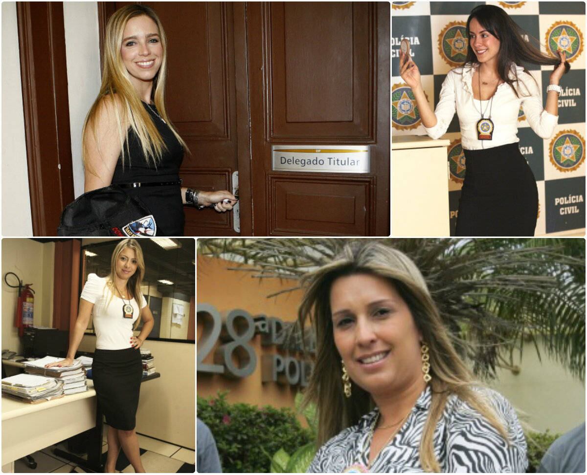 Beleza e competência combinam com o combate ao crime. E a combinação tem representantes de peso no Rio de Janeiro. Estar bem vestida e maquiada são algumas das marcas dessa nova geração de delegadas, que mostram bom desempenho no comando das principais delegacias da região metropolitana do Rio e provam que lugar de mulher também é na polícia. Essas beldades não passam despercebidas pelos marmanjos de plantão, que já criaram até um termo para se referir a elas: "delegatas"