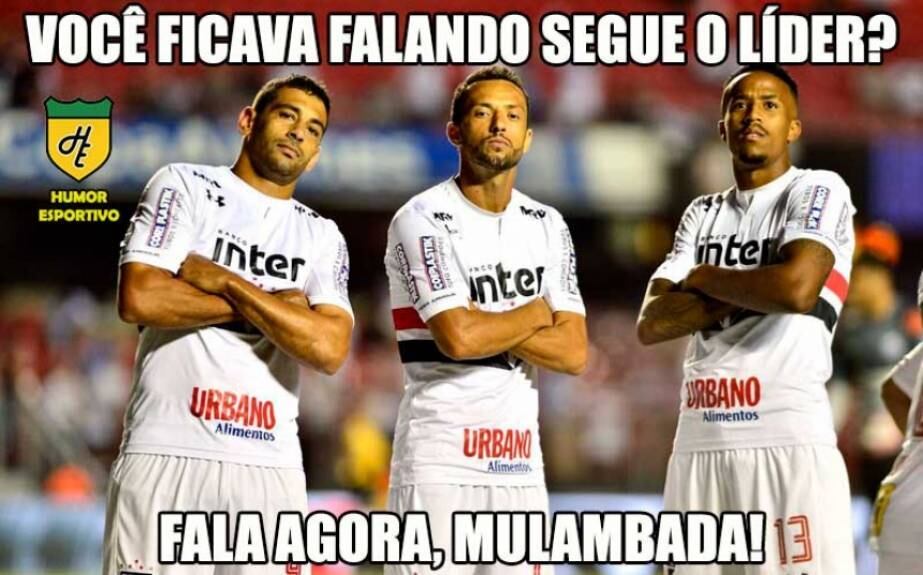 Internautas fazem piadas com troca da liderança do Brasileirão