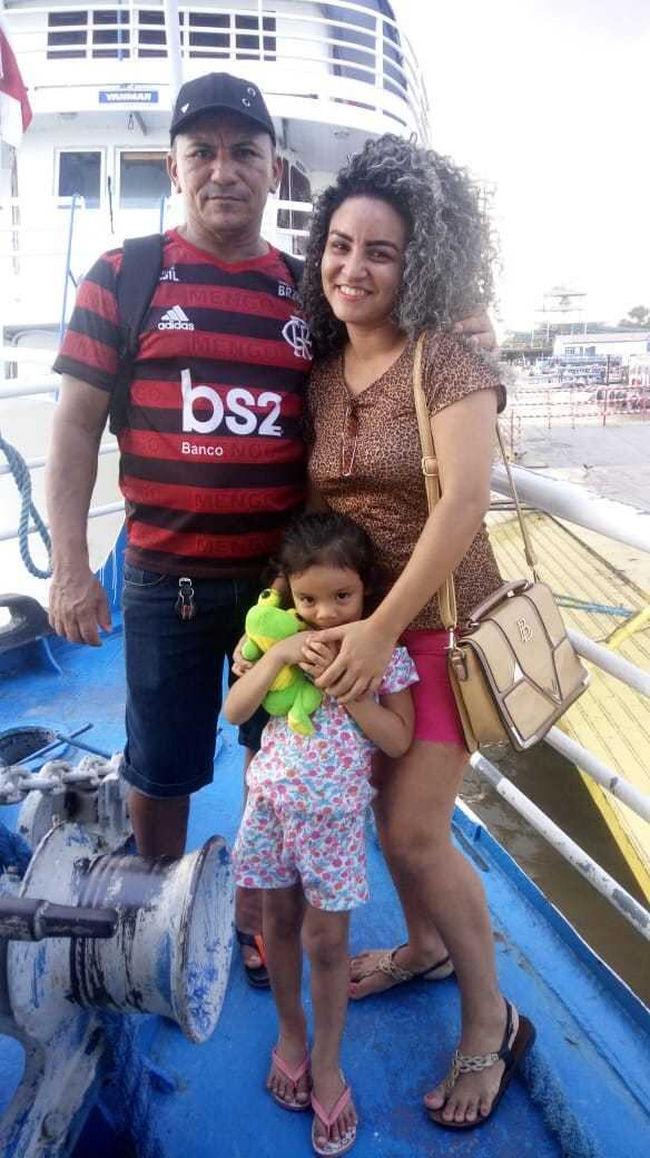 Leidiane e a filha sobreviveram