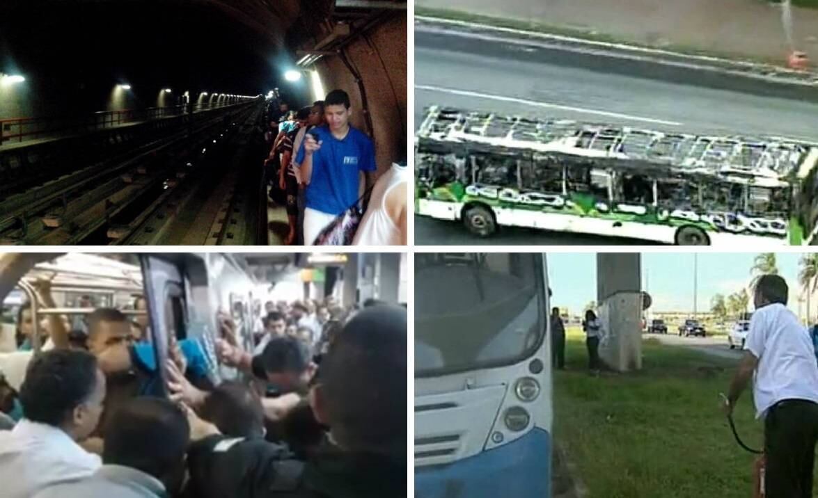 Os passageiros do transporte público do Distrito Federal passam por situações difícil, seja em ônibus ou no metrô. Entre os casos registrados nos últimos anos, estão incêndios, panes, motorista flagrado dormindo e até goteiras dentro de veículos. Veja os casos que mais chamam a atenção