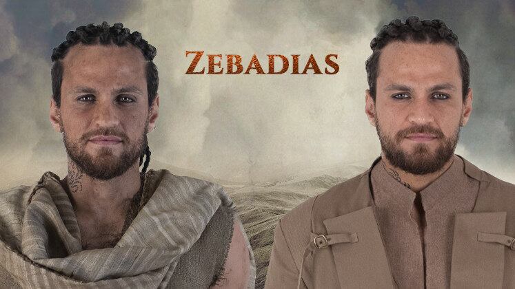 Filho de Asael, Zebadias é interpretado por Tiago Marques na sétima temporada de Reis. Ele tenta estabelecer sua posição como governante da Filístia, até ser morto por Áquis (Augusto Garcia) 
