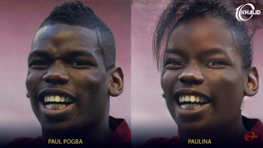 Versão feminina: Paul Pogba (Reprodução)
