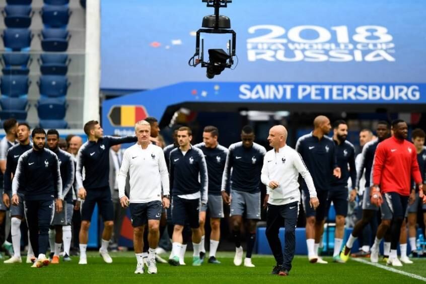 França treinou no estádio de São Petersburgo