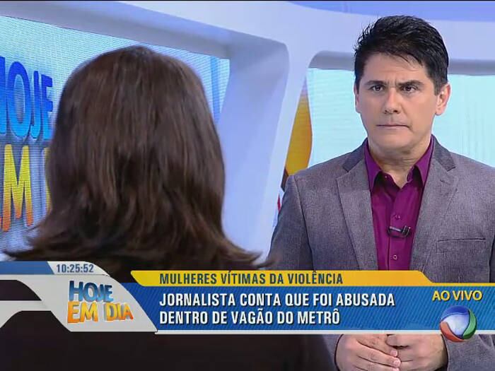 Caroline conversou sobre o ocorrido no Hoje em Dia