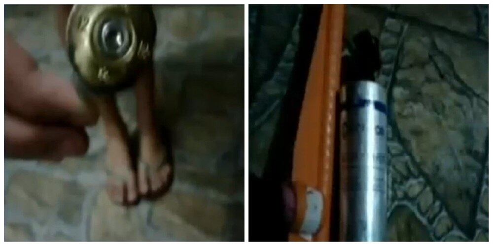 A família fez imagens da bala de borracha e da bomba de gás jogada dentro
da casa. O material foi recolhido pela perícia