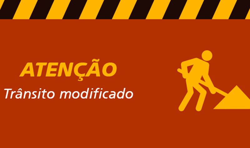 Trânsito será modificado