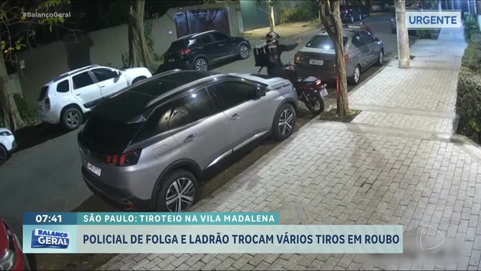 Policial de folga troca tiros com assaltante na Vila Madalena, bairro nobre de SP