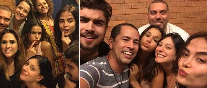 Tatá Werneck organiza festança em sua mansão e convida elenco de novela