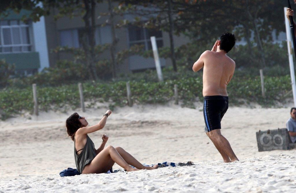 O ator gravou ao lado de Andréia Horta