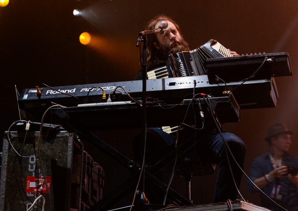 A banda de Joanesburgo, África do Sul, fez um show animado