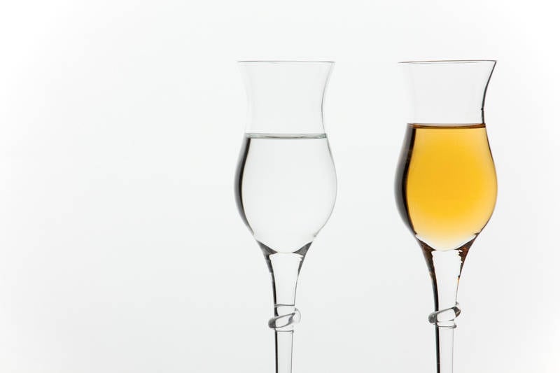 Grappa bebida álcool itália uva vinho stock