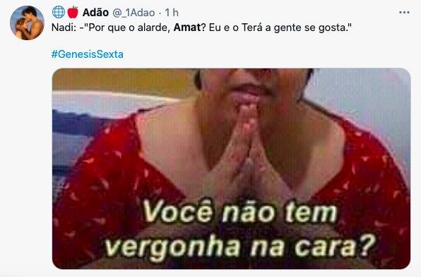 E Nadi não escapou da chuva de críticas dos internautas. 10 anos se passaram e a sacerdotisa só enganou Amat para ficar com Terá!