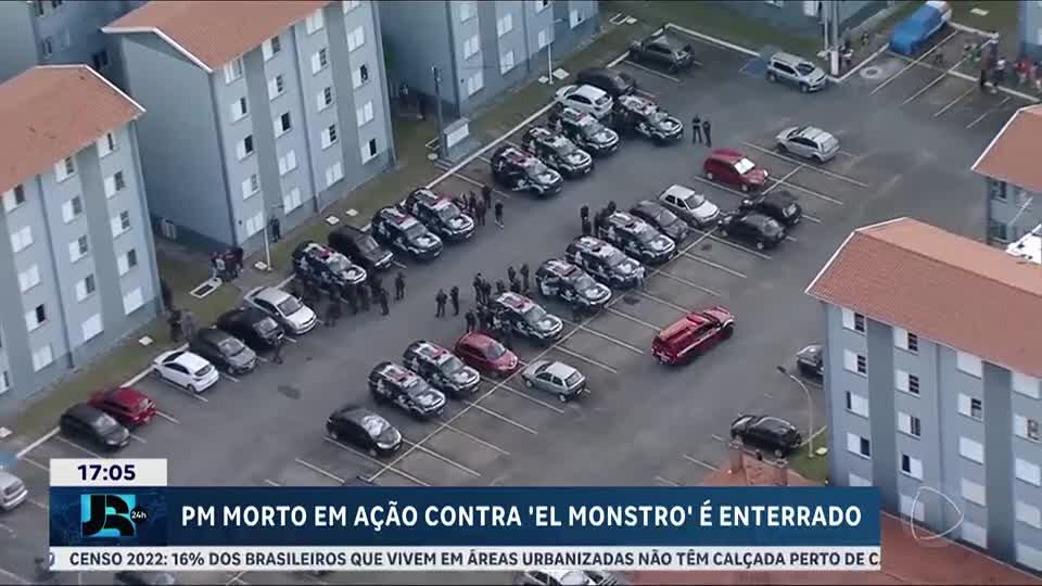 Policial morto em ação contra procurado pela Interpol é enterrado