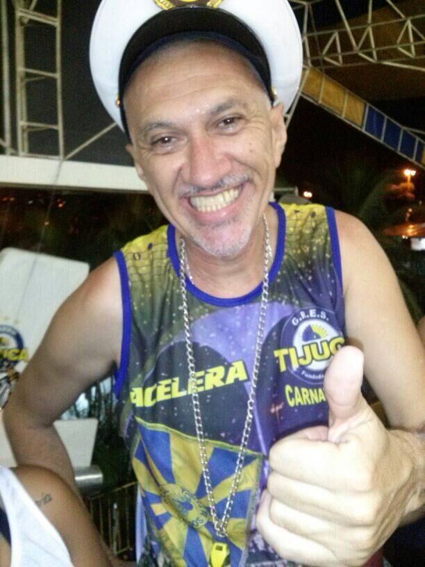 Os integrantes da Unidos da Tijuca não esconderam o sorriso