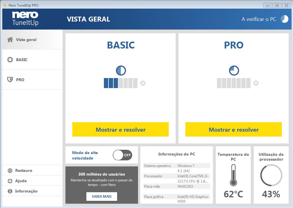 Programa é de uso intuitivo