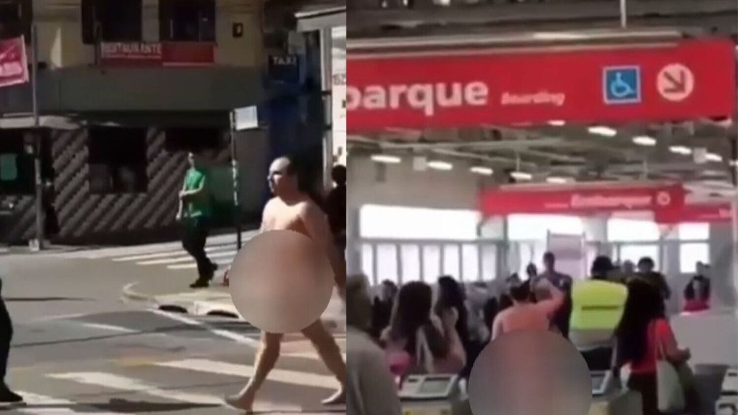 Homem é flagrado andando completamente nu por Ferraz de Vasconcelos